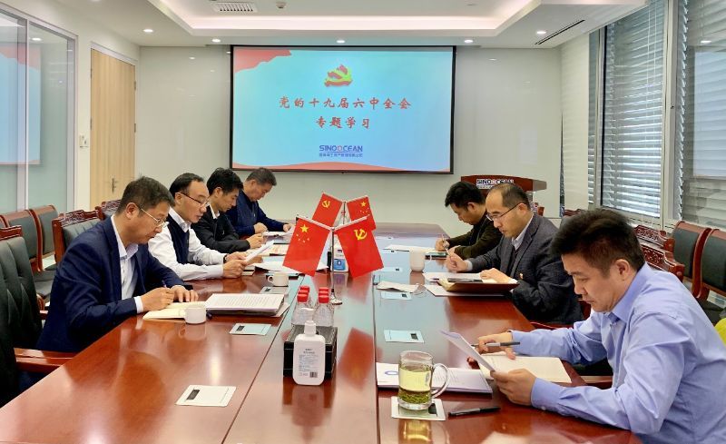 国海公司党支部专题学习贯彻党的十九届六中全会精神